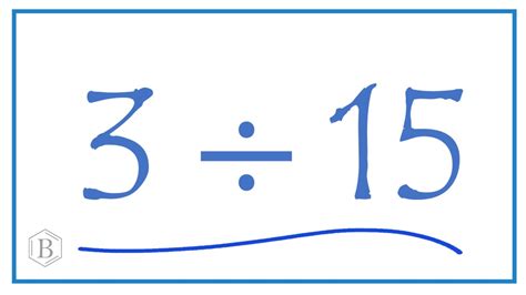 1 + 5 = 6. We can see that the sum of the digits in this case is 6 and this number IS divisible by 3, which means that 15 is also divisible by 3. Another way you can figure out if 15 is divisible by 3 is by actually doing the calculation and dividing 15 by 3: 15 3 = 5. Since the answer to our division is a whole number, we know that 15 is ...